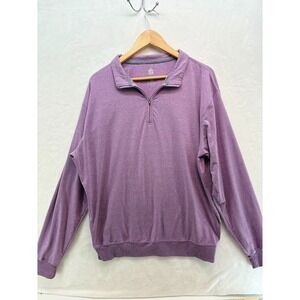 Turtleson Golf Tour Performance Pullover Top 1/4 Zip Sz XL‎ Purple Long Sleeve